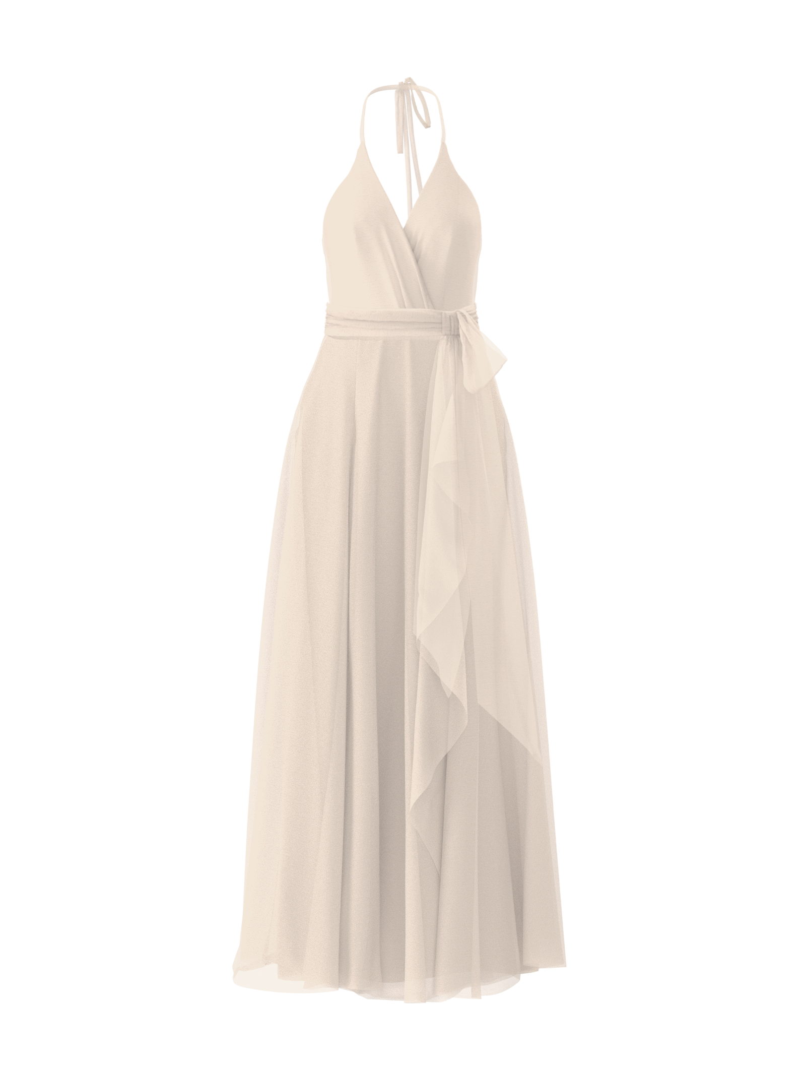 Carmelle Bodice & Jaycie Skirt Set with Sash Belt in Cream - Elegant Women's Lace Corset Top and Flowy Skirt Outfit for Weddings, Parties & Special Occasions
