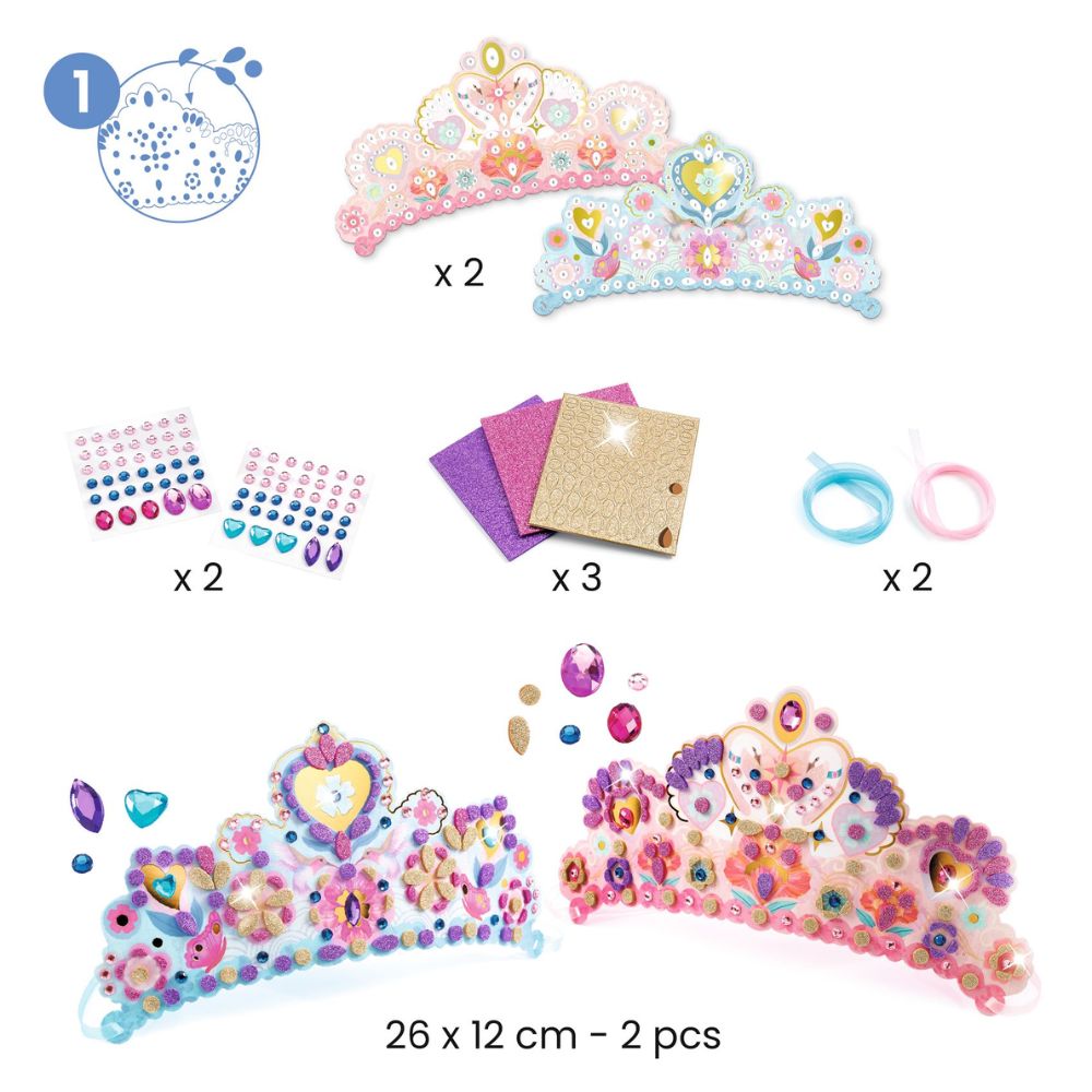 Djeco DIY Multi-Activity Craft Kit for Kids - Nymphea Water Lily Theme | Creative Arts & Crafts for Home, School & Birthday Parties