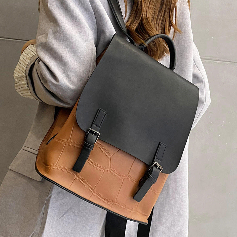 Genuine Leather Women's Cowhide Backpack - Stylish & Durable for Work, Travel & Everyday Use