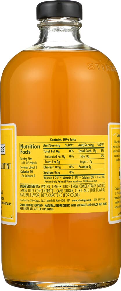 Mixer Lemon Drop Cocktail (6 Bottles) 25.4oz - Perfect for Parties, Bars & Home Mixology | Premium Cocktail Mixer for Refreshing Lemon Drop Martinis