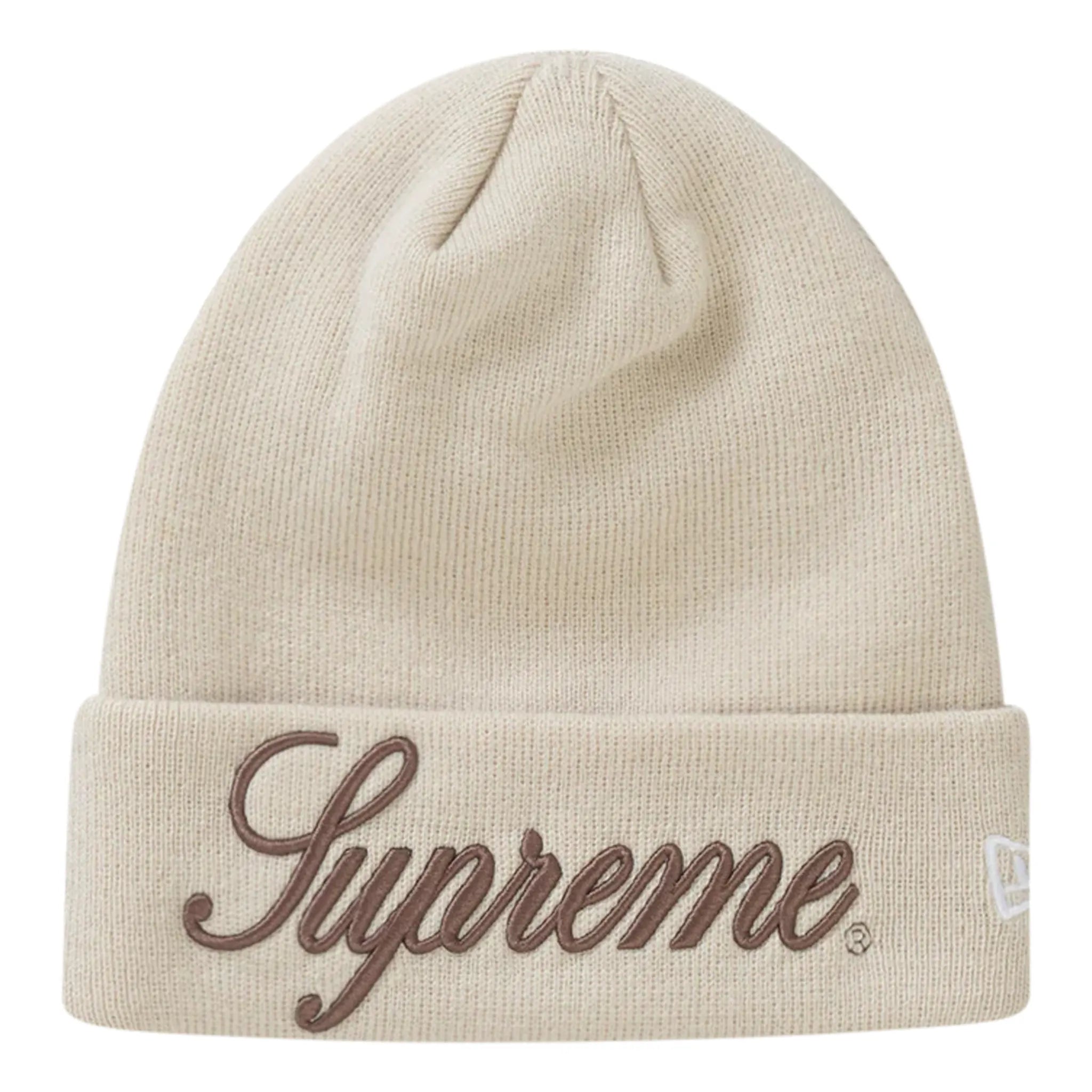 Supreme x New Era Script Logo Beanie - Warm Winter Knit Hat for Men & Women - Perfect for Skiing, Snowboarding & Outdoor Activities