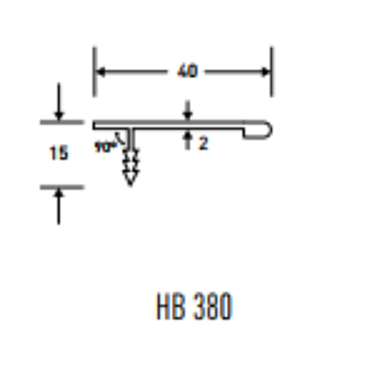 HB 380 Continuous Drawer Pull - 10 Pack Brushed Nickel Cabinet Handles for Kitchen & Bathroom - Modern Hardware for Dressers, Cabinets, and Furniture Installation