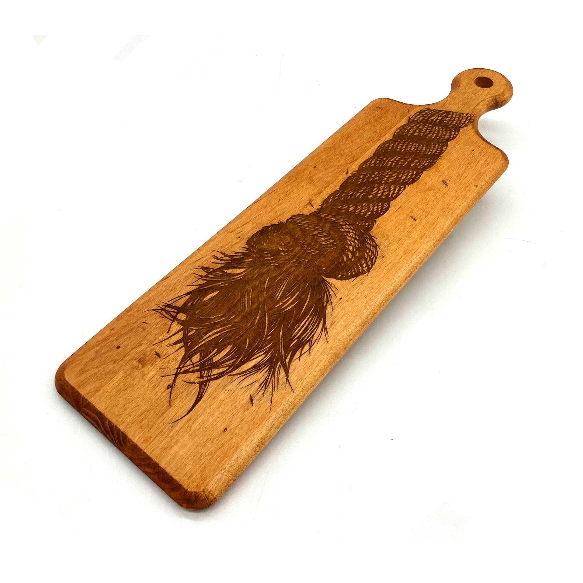 Maple Wood Charcuterie Board - Handcrafted Artisan Cheese Serving Platter with Natural Wood Grain | Perfect for Entertaining, Wine Pairings & Charcuterie Displays