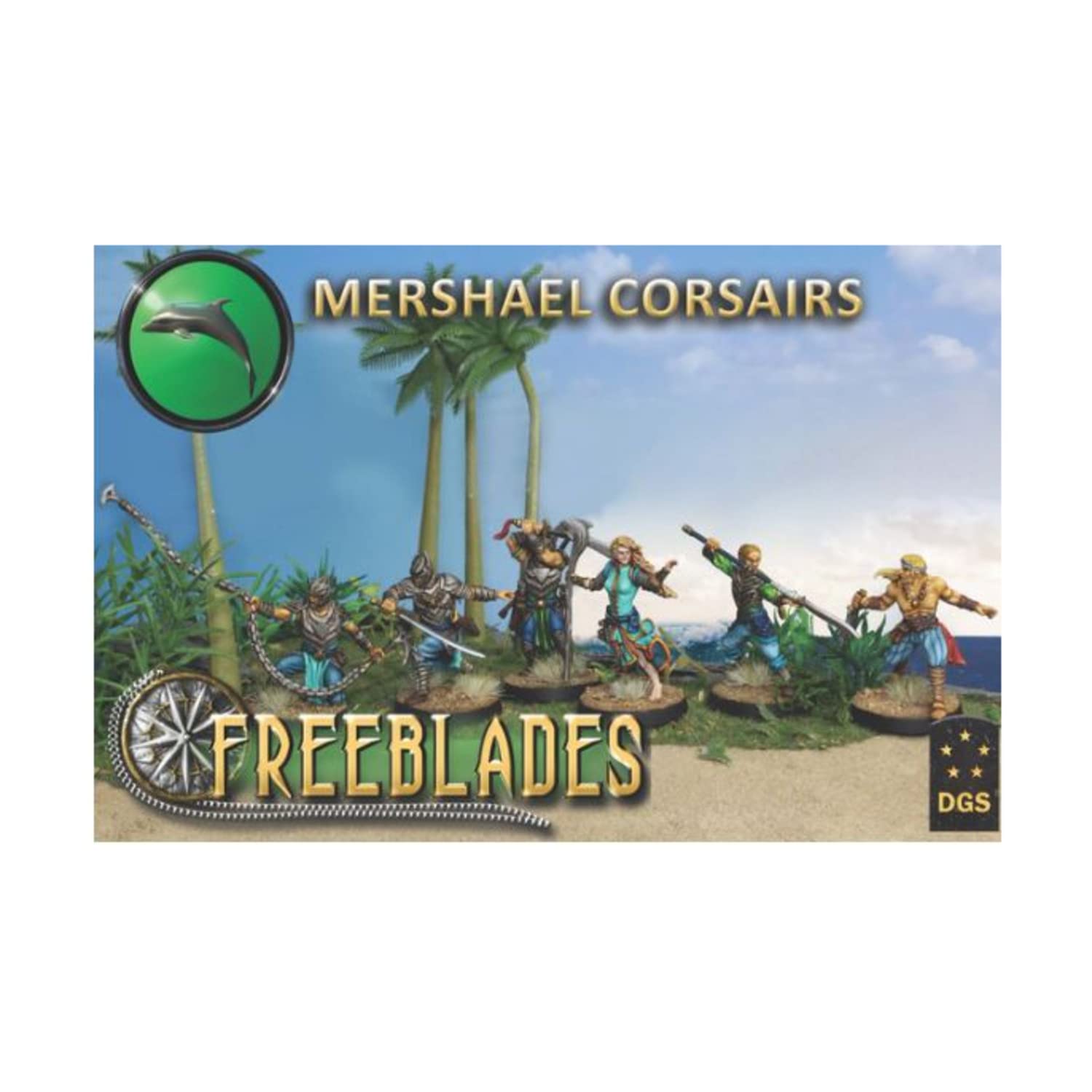 DGS Games Mershael Corsairs Starter Box - Tabletop Miniature Game Set for Warhammer & Fantasy Battles - Perfect for Wargaming, Collecting, and Painting Enthusiasts