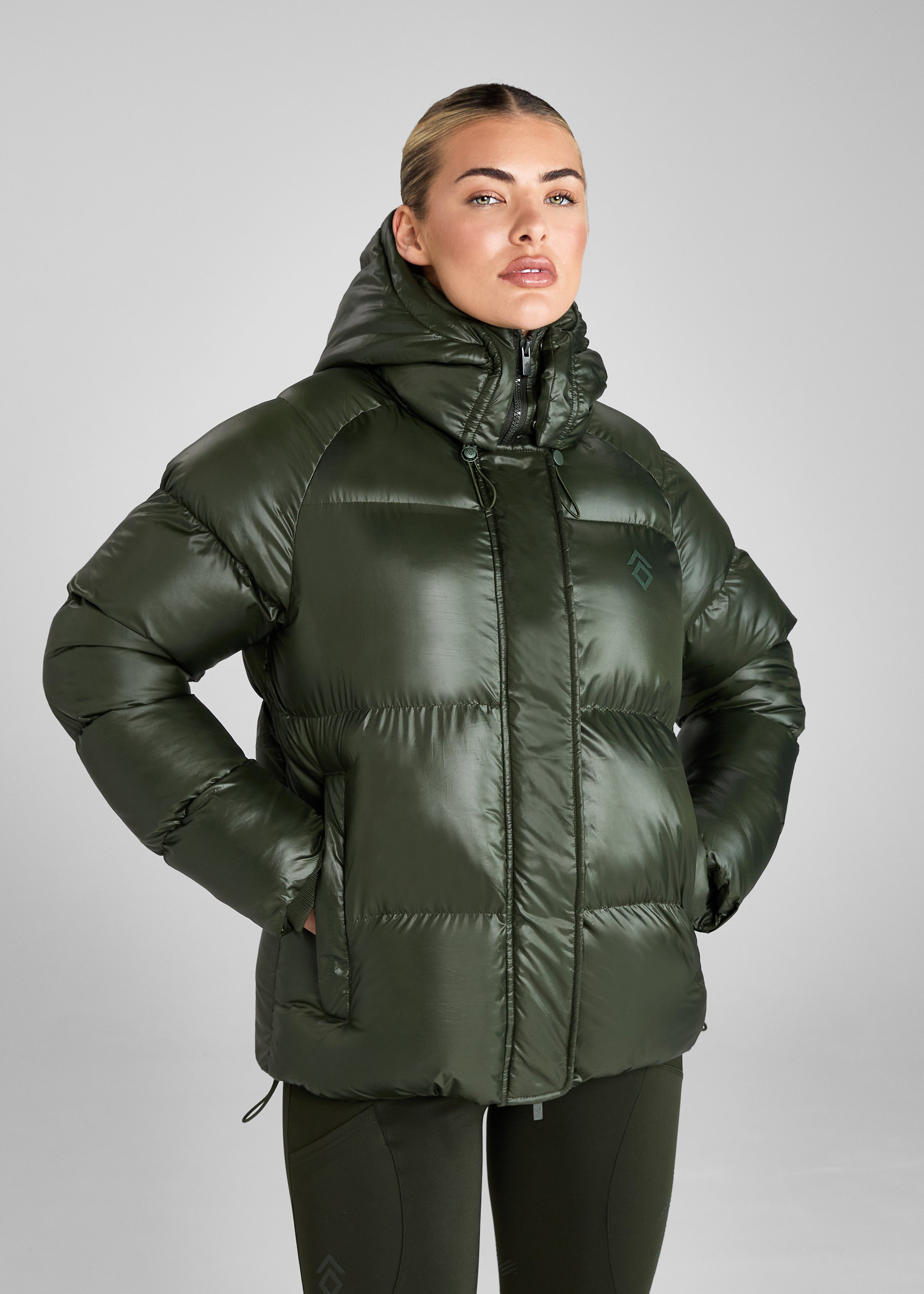 Premium Forest Heavy Quilted Puffer Jacket - Winter Warm Down Coat for Men & Women - Ideal for Hiking, Skiing & Cold Weather Outdoor Activities