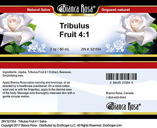 Tribulus Fruit 4:1 Extract Salve (2 oz) - Herbal Supplement for Men's Health, 2 Pack - Supports Energy, Vitality & Performance - Perfect for Gym, Workout & Daily Wellness Routine