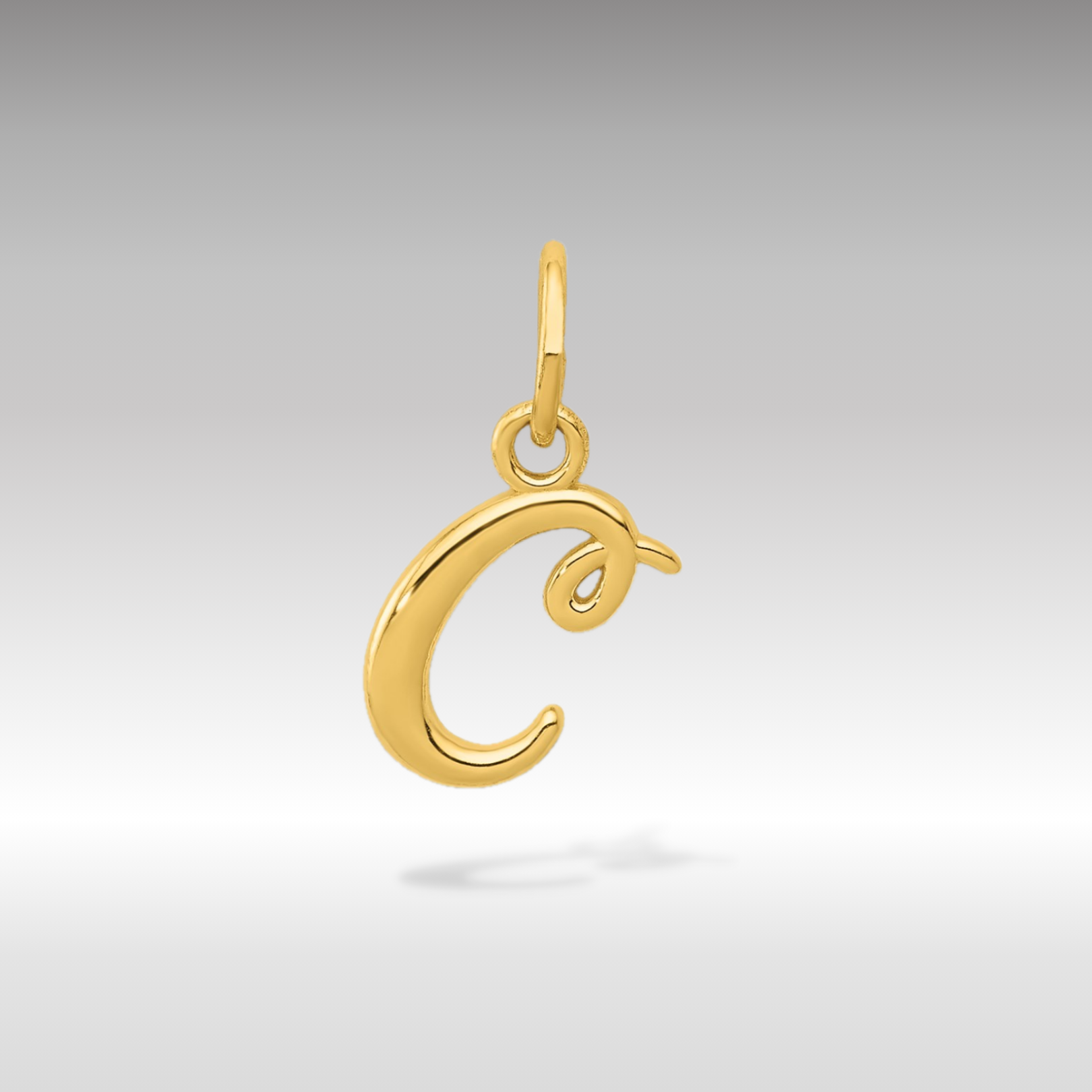 Gold Lowercase Initial 'c' Pendant Necklace - Model YC1060 | Elegant & Personalized Jewelry for Women, Perfect for Gifts, Birthdays & Everyday Wear