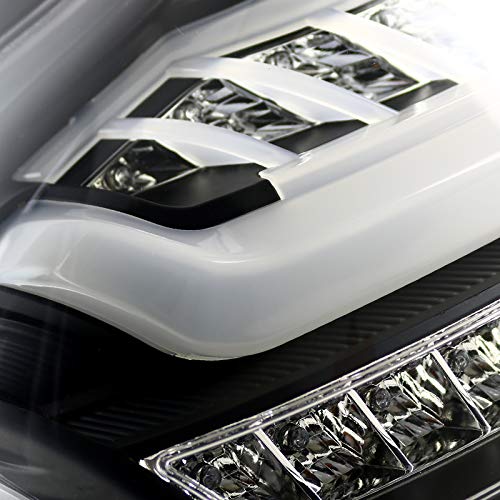 Spec-D Tuning Black LED Tail Lights for 2003-2007 Cadillac CTS - Left & Right Pair Assembly - Enhanced Visibility & Style for Night Driving & Custom Car Upgrades