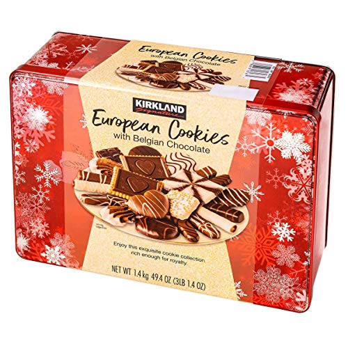 Kirkland Signature European Cookies with Belgian Chocolate - 2 Pack (49.4 oz) | Gourmet Cookies for Gifting, Parties & Coffee Time | Imported European Biscuits