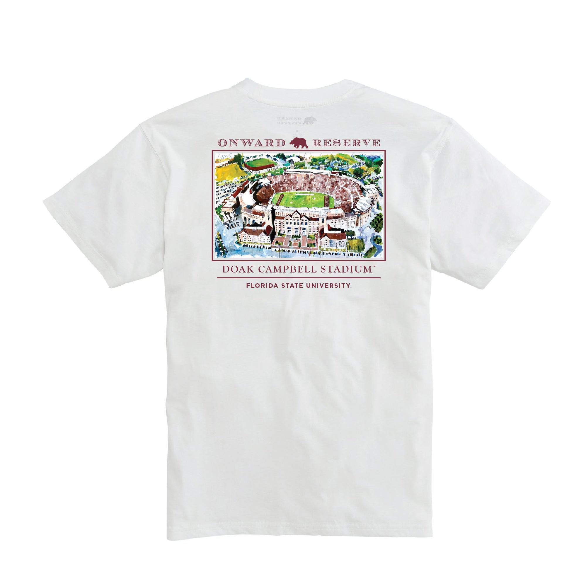 Lewis FSU Stadium Tee - Florida State University Fan T-Shirt for Game Day & College Spirit | Comfortable Cotton Apparel for Football Fans & Alumni