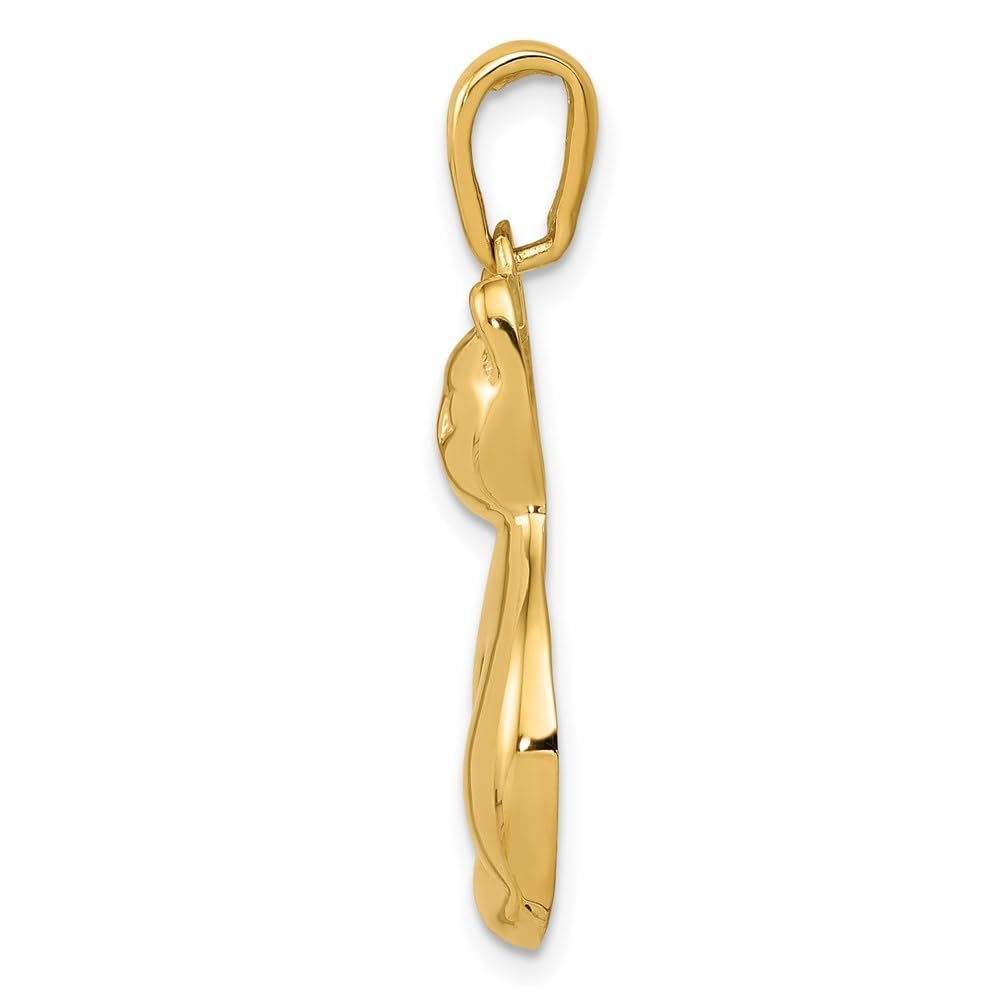 14K Yellow Gold Cat Charm Necklace - Dainty Cat Pendant Jewelry for Women, Perfect Gift for Cat Lovers - Ideal for Everyday Wear, Date Nights & Special Occasions