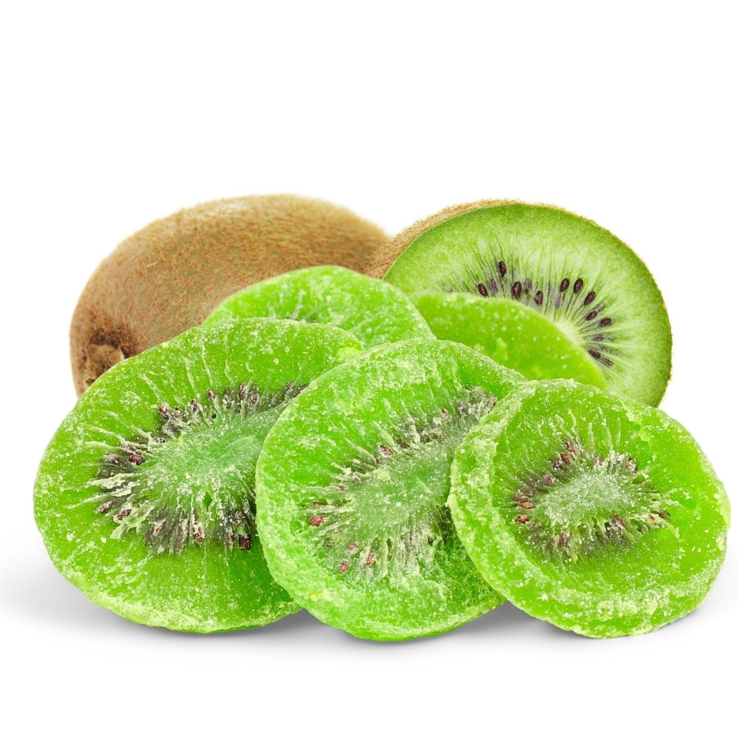 Premium Dried Kiwi Slices - 32 OZ Jumbo Resealable Bag | Natural Sweet Snack for Hiking, Baking & Healthy Eating | Gluten-Free Vegan Fruit Treat