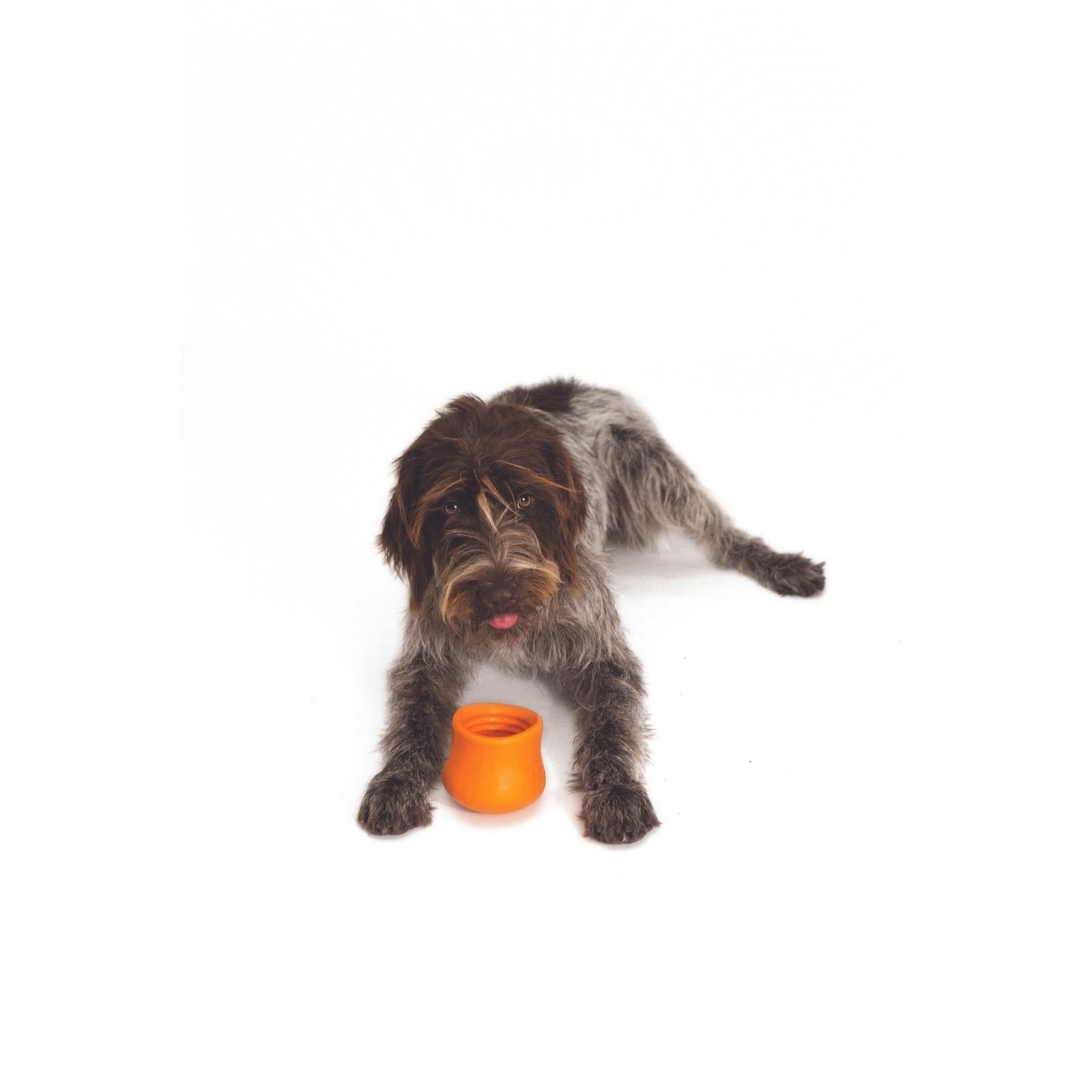 West Paw® TOPPL Puzzle Feeder Dog Toy in Blue - Interactive Treat Dispenser for Mental Stimulation & Slow Feeding - Perfect for Small to Medium Dogs at Home or Outdoors