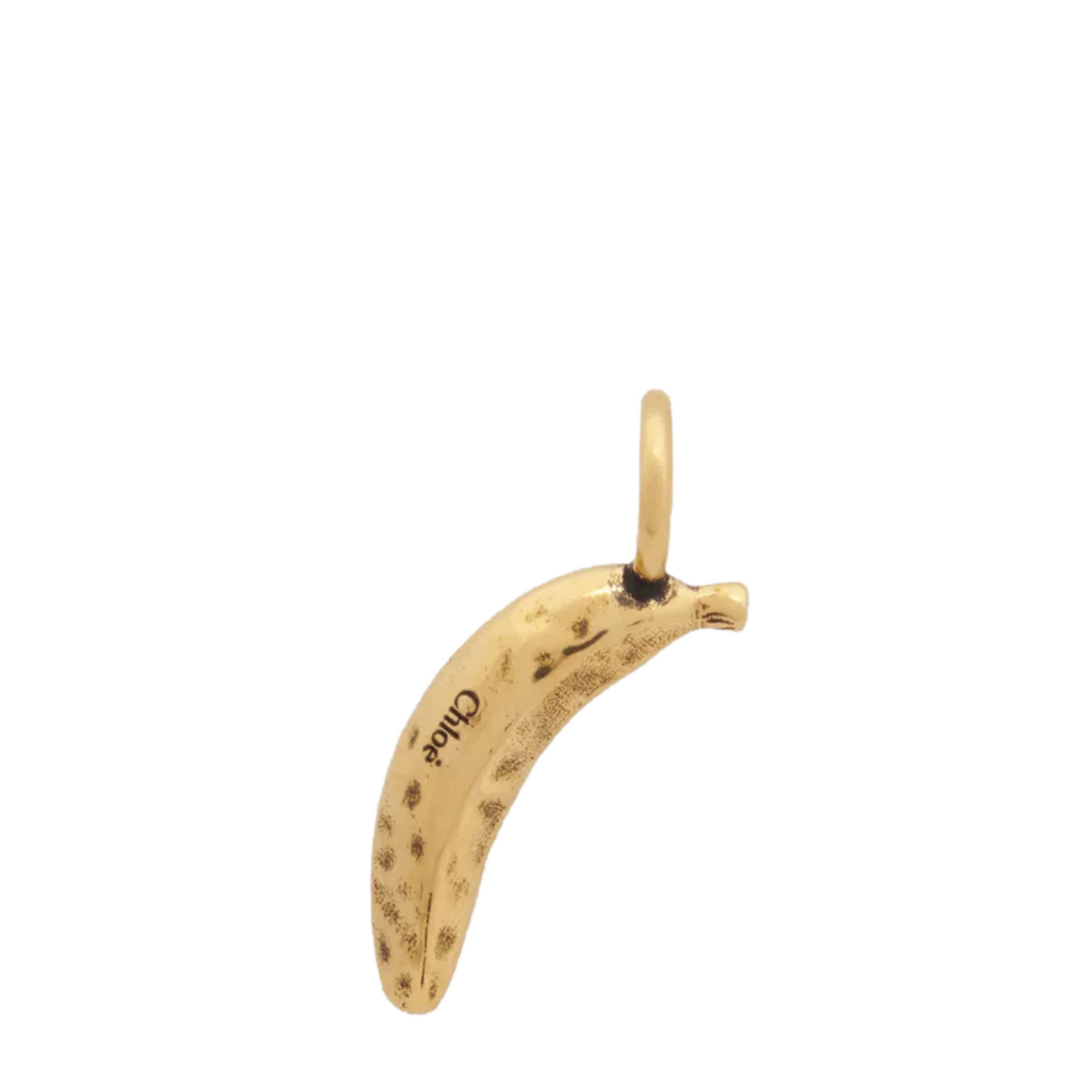Gold Alphabet Banana Charm - Stylish Letter Pendant for Necklace, Bracelet & Jewelry Making - Perfect for DIY Crafts, Gifts & Fashion Accessories