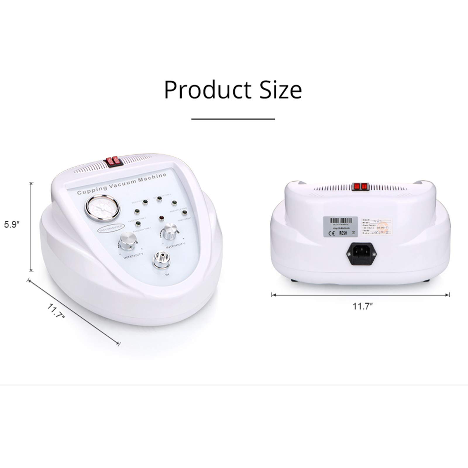 Elitzia Vacuum Cupping Machine for Body Massage & Skin Lifting - Home Use, Anti-Cellulite Therapy
