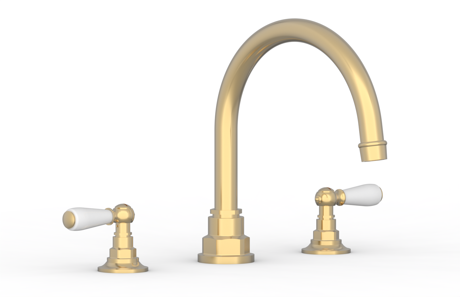 Jamestown Deck Tub Set with Lever Handles - 165