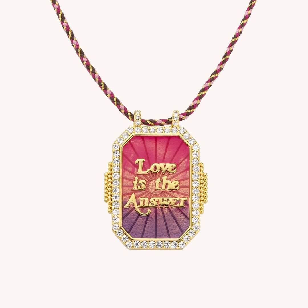 Rainbow Tarot Card Pendant Necklace with Adjustable Cord - JFN401 | Spiritual Jewelry for Wiccan, Pagan & Tarot Enthusiasts