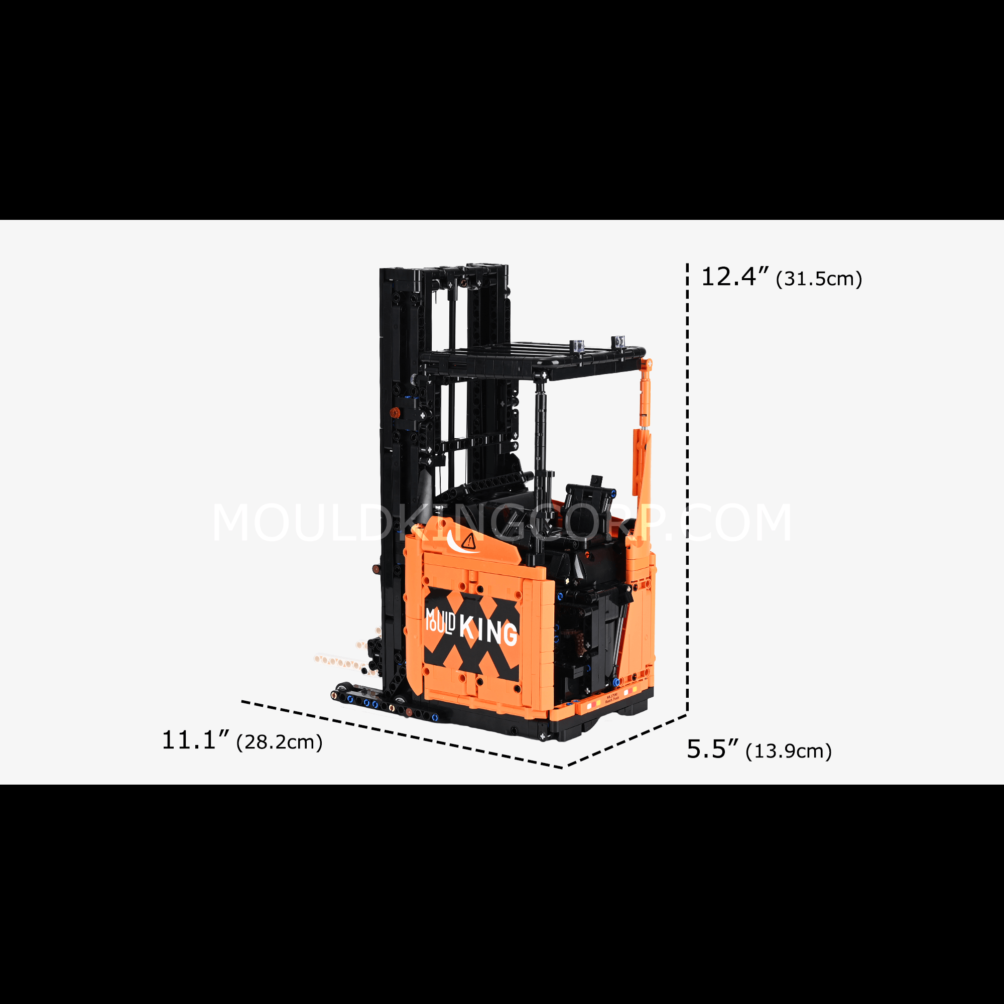 Mould King 17040 Shelf Forklift Model Building Set - 1,506 PCS Construction Toy for Adults & Kids | DIY Engineering Kit for Collectors, STEM Learning & Home Decoration