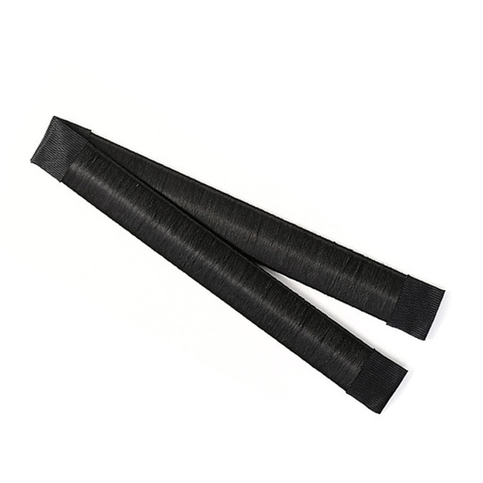 Adjustable Women's Hair Bun Maker - Polyester Cloth Donut Hair Styler for Natural Updo (Black) | Perfect for Work, Campus & Everyday Use | Easy to Use & Realistic Bun Effect