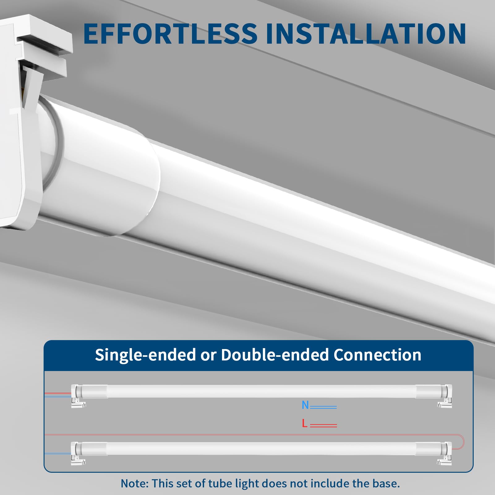 30 Pack T8 LED Bulbs 4 Foot - 14W 5000K Daylight White LED Fluorescent Tube Replacement (2450 LM) - Plug & Play or Ballast Bypass - Frosted Cover for Office, Garage, Warehouse Lighting