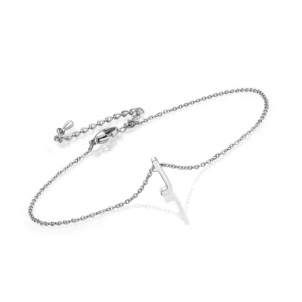 BOCHOI Personalized Initial Anklet for Women - Stainless Steel Adjustable Alphabet Ankle Bracelet - Perfect Birthday Gift for Girlfriend, Teen Girls - Ideal for Beach, Summer & Everyday Wear