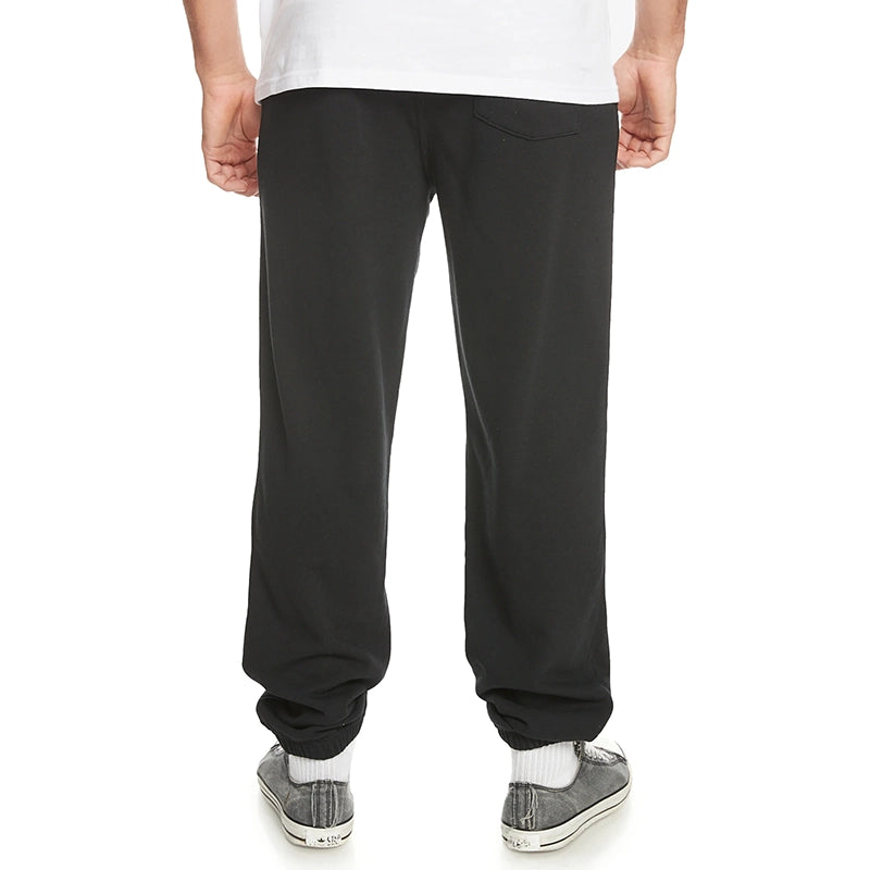 Quiksilver Graphic Black Sweatpants for Men - Comfortable Casual Joggers for Gym, Lounge & Everyday Wear
