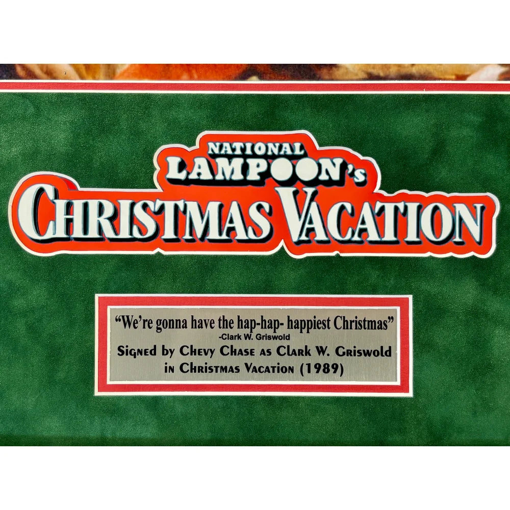 Chevy Chase Signed Christmas Vacation 16x20 Photo Framed with BAS COA - Authentic Autograph Collectible Gift for Movie Fans & Holiday Decor