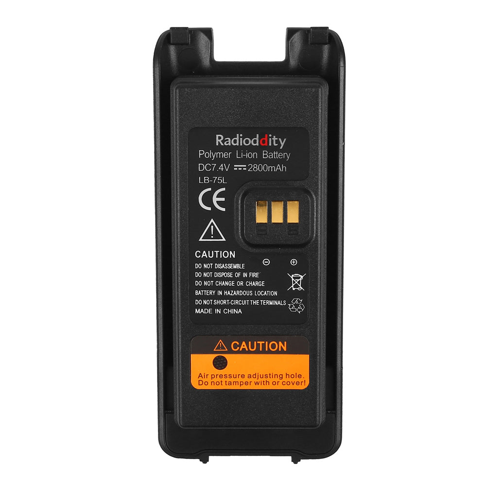 7.4V 2800mAh Rechargeable Battery Pack for Radioddity GD-55 & GD-55 Plus Walkie Talkie - Long-Lasting Power Replacement Battery for Outdoor Adventures, Emergency Communication & Hiking