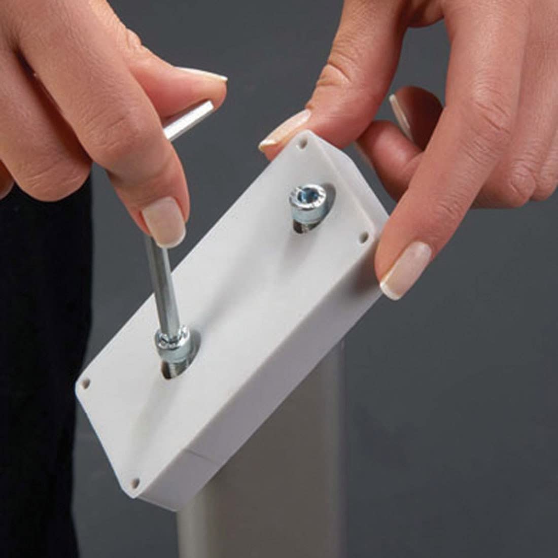 Acrylic A4 Brochure Holder with Aluminum Frame - DIN A4 Poster Display Stand for Offices, Restaurants & Events - Decorative Leaflet & Flyer Storage Solution
