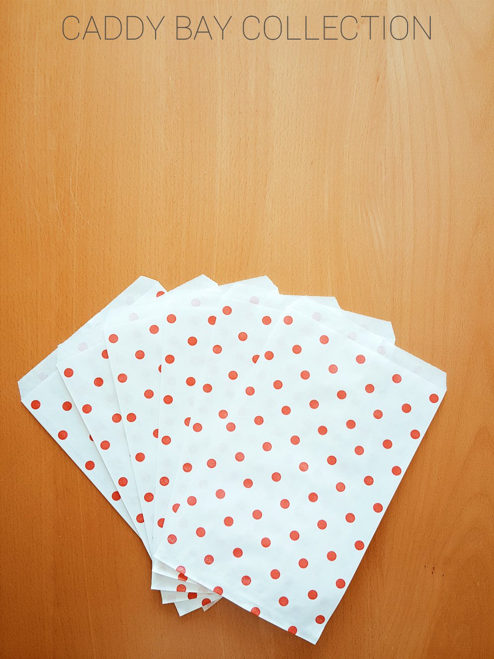 200-Pack Red Polka Dot Gift Bags 6