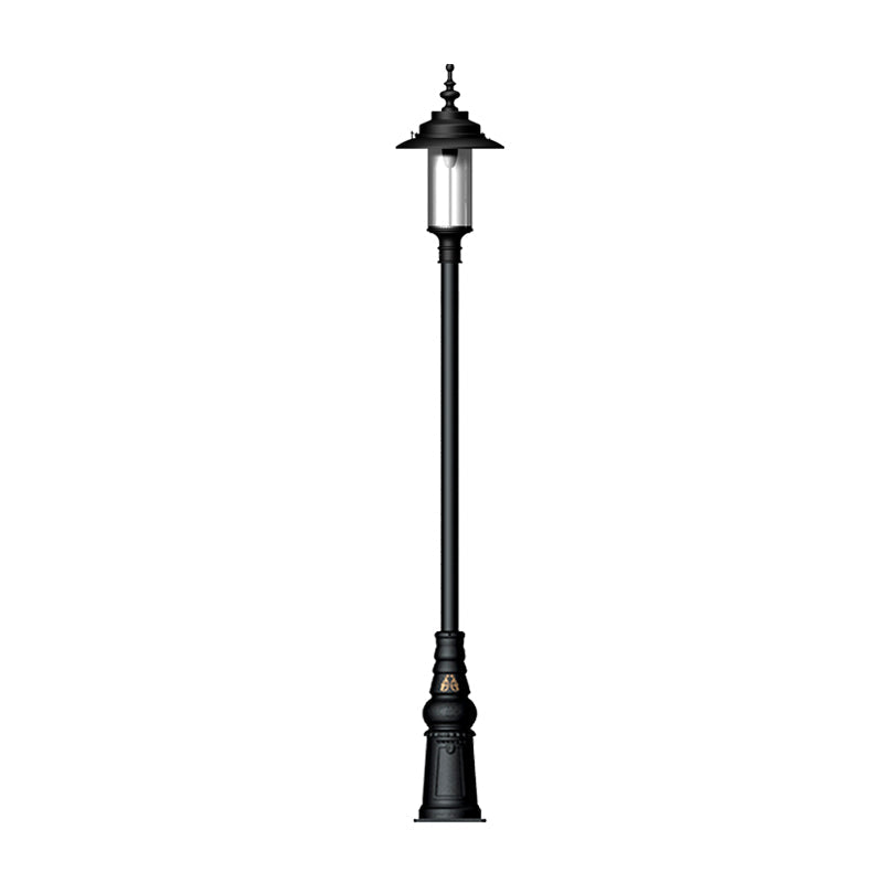 Betley 1Lt Cast Iron Lamp Post - Outdoor Garden Lighting for Pathways, Driveways & Porches