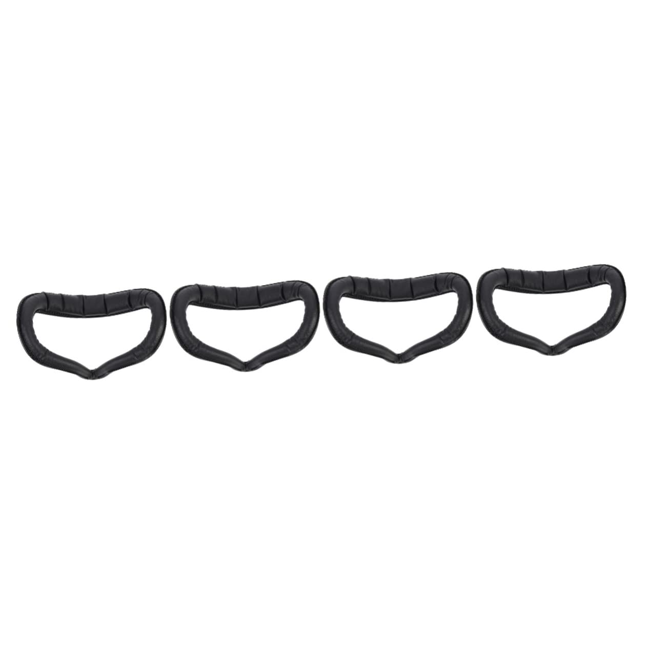 UKCOCO 4-Piece VR Mask Replacement Set - Soft PU Face Cushion Pad & Lens Cover Accessories for Oculus Quest 2, Rift S - Enhanced Comfort & Hygiene for Gaming, Fitness, and Virtual Meetings