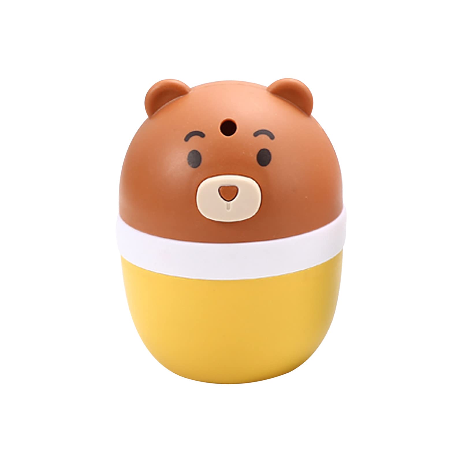 Automatic Cartoon Pig Toothpick Holder Box - Kitchen Storage Rack with Roll-Up Design for Dish Drying Over The Sink (Brown & Yellow, One Size) - Perfect for Home, Restaurant, and Office Use