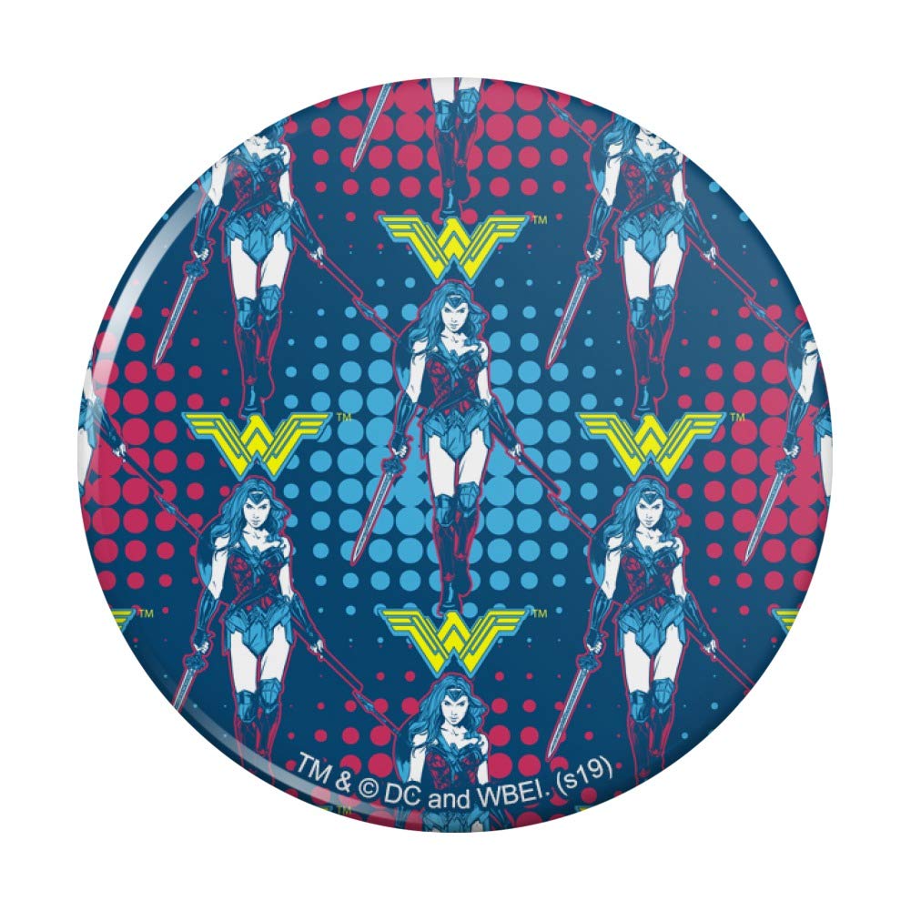 Wonder Woman Movie Inspired Kitchen Refrigerator Magnet - Decorative Button Magnet for Fridge, Locker & Office - Perfect for Superhero Fans & Home Decor
