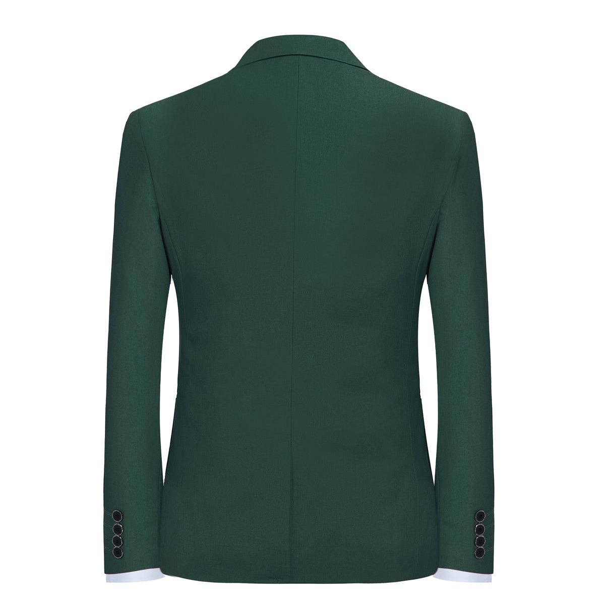 2 Piece Slim Fit Men's Suit Set - Dark Green Formal Business Attire for Weddings, Office & Special Occasions
