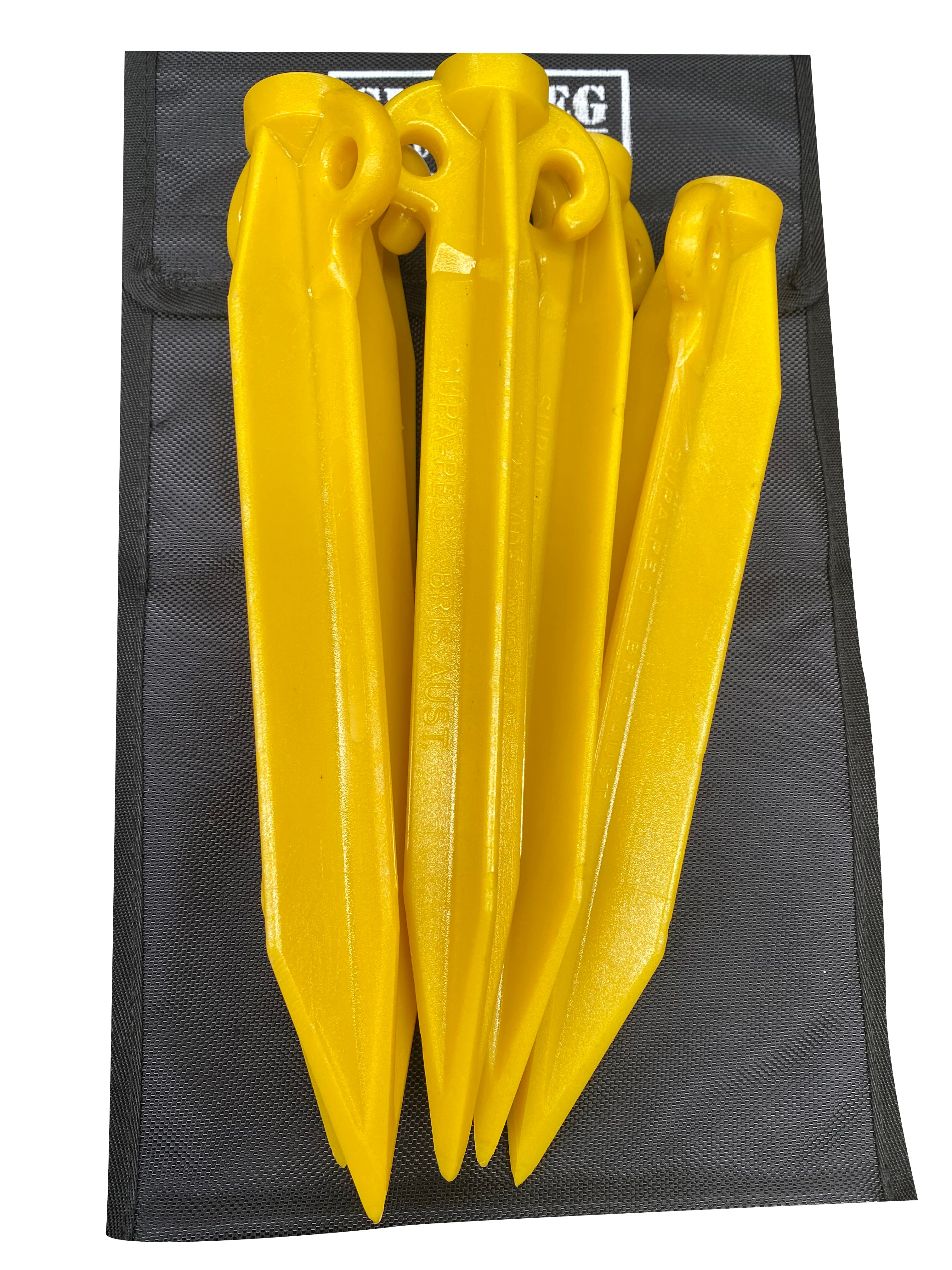 Camping Sand Pegs with Storage Bag - Heavy Duty Tent Stakes for Beach, Desert & Windy Conditions - Perfect for Outdoor Camping, Hiking & Backpacking