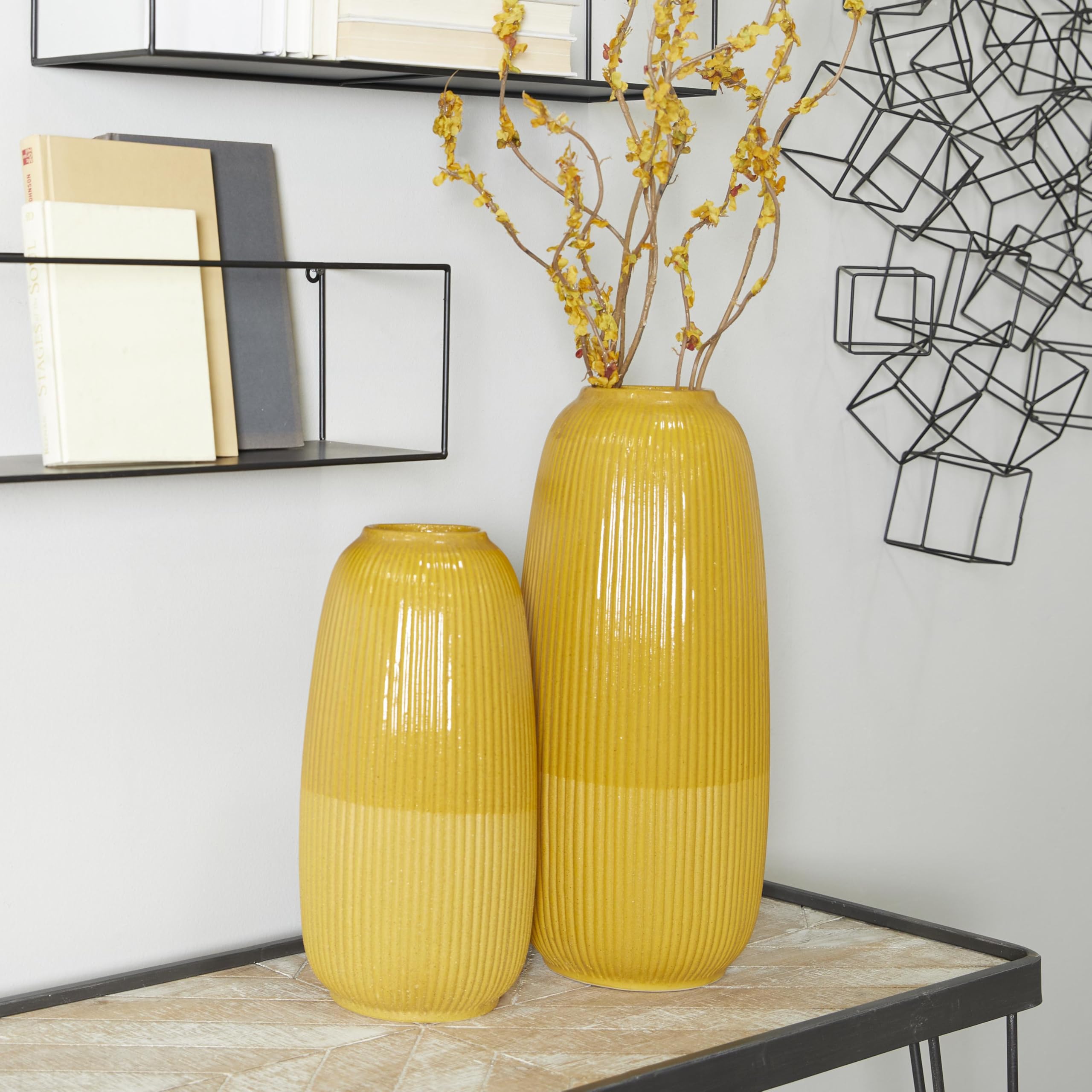 CosmoLiving by Cosmopolitan Ceramic Vase Set of 2 - 18