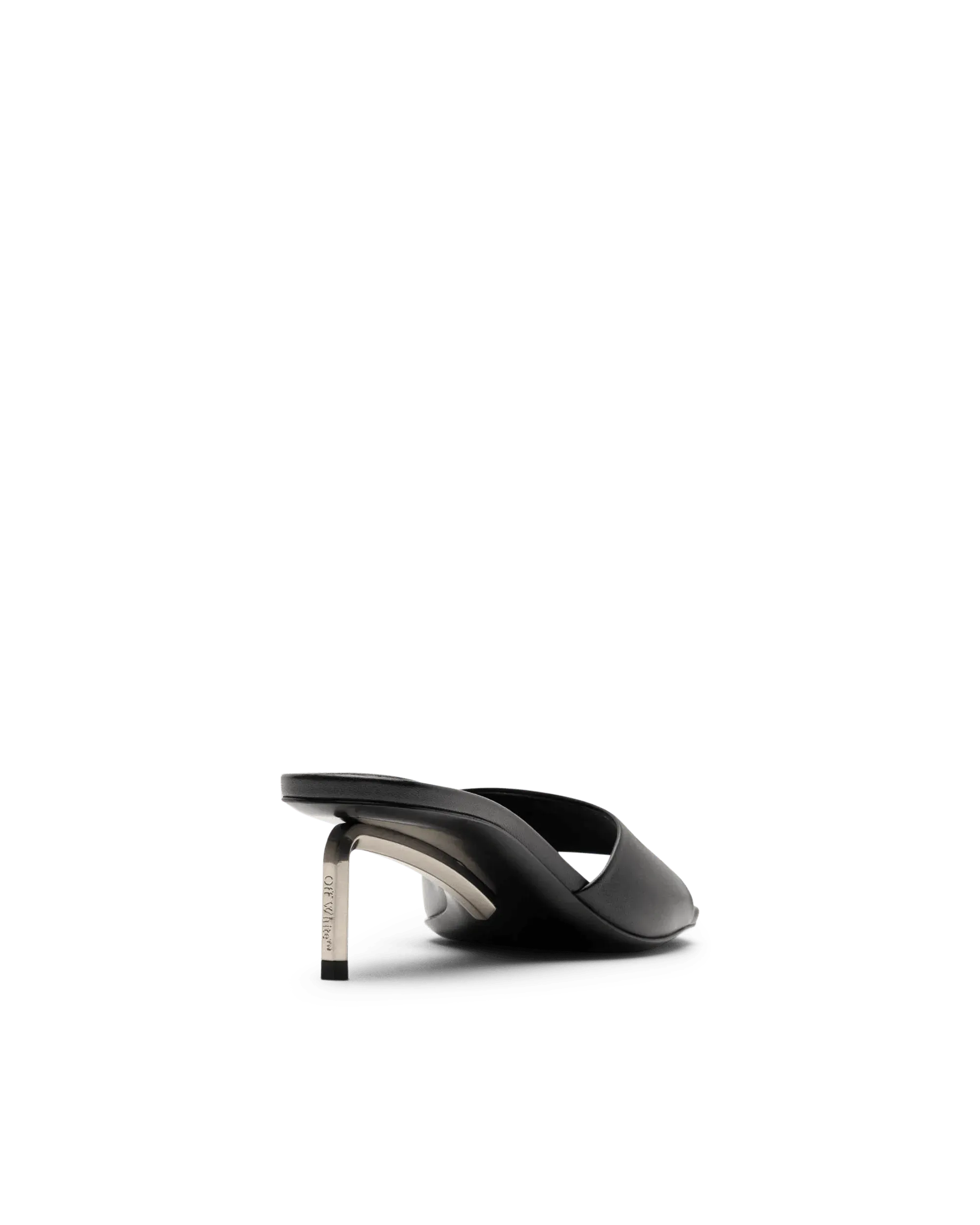 Open Toe Allen Leather Kitten Heel Mules - Women's Comfortable Slip-On Shoes for Office, Party & Casual Wear