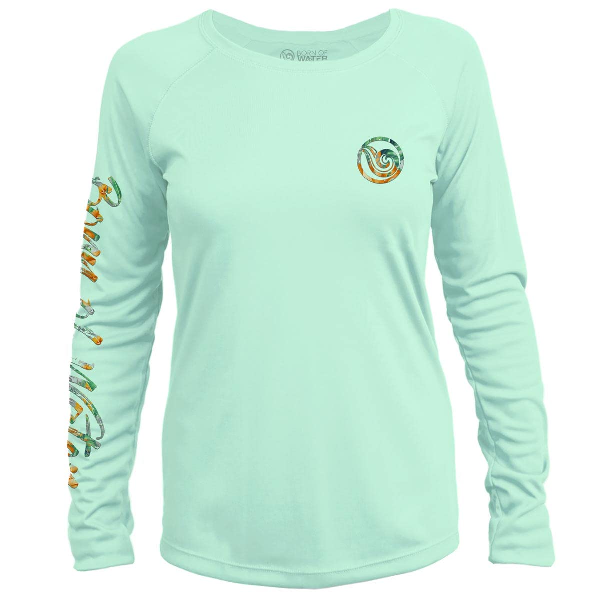 Women's UV Protection Long Sleeve Hammerhead Shark Shirt - Tropical Print Rash Guard for Surfing, Swimming & Outdoor Adventures