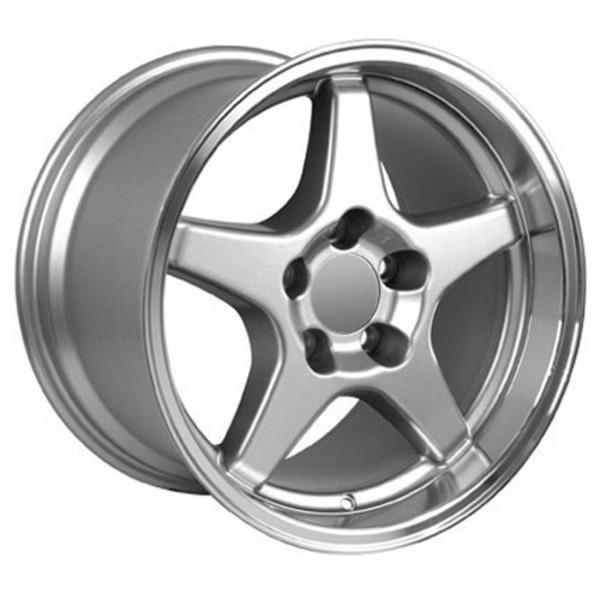 17 Inch Silver Machined Alloy Wheel Replacement for Pontiac Firebird - OEM 5910193 Style Replica Rim - Perfect for Classic Car Restoration & Performance Upgrades