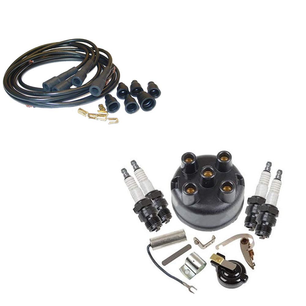 RAParts Complete Tune Up Kit for 1951-1962 IH Farmall & Cub Lo Boy Tractors - Compatible with IH Distributor - Perfect for Farm Maintenance & Restoration Projects