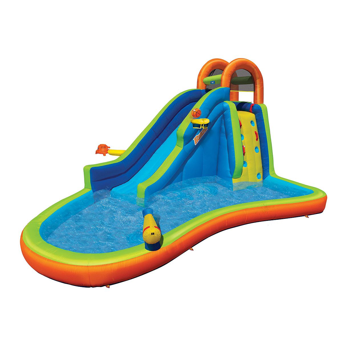 Banzai Big Blast Inflatable Water Park - Giant Outdoor Backyard Water Slide & Splash Pool for Kids Summer Fun, Birthday Parties, and Family Gatherings