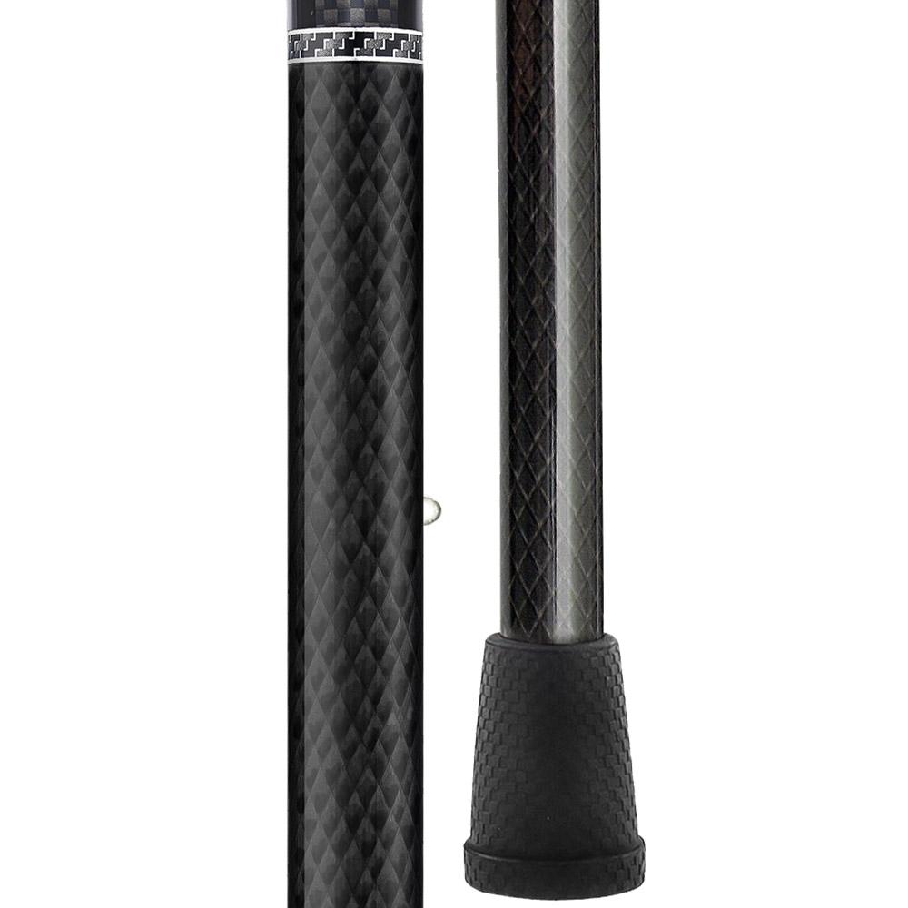 Ultra Light Mini Carbon Fiber Walking Cane - Adjustable Height Fritz Style for Seniors & Travel | Portable Folding Cane for Hiking, Shopping & Everyday Support