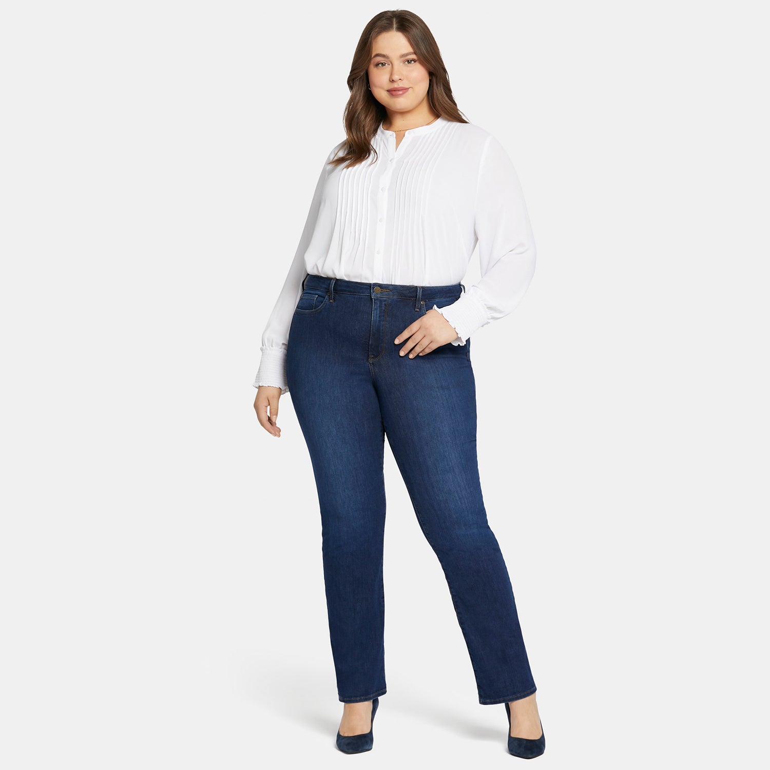 Barbara Women's Plus Size Bootcut Jeans - Stretch Denim Pants with Comfort Fit for Casual Wear & Everyday Outfits