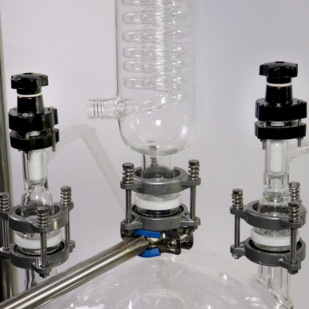50L Jacketed Glass Vacuum Filtration Crystallization Reactor with Stirring System - 220V/50Hz for Chemical Labs & Pharmaceutical Research | Ideal for Precise Crystallization, Purification & Solvent Recovery