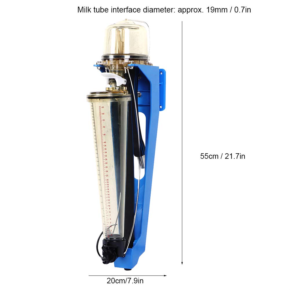 PSU Transparent Milk Meter & Flow Tube - 31kg Capacity for Dairy Farm Milking Machines | Accurate Milk Measurement & Diverter for Cattle | Ideal for Milking Parlor Efficiency & Herd Management