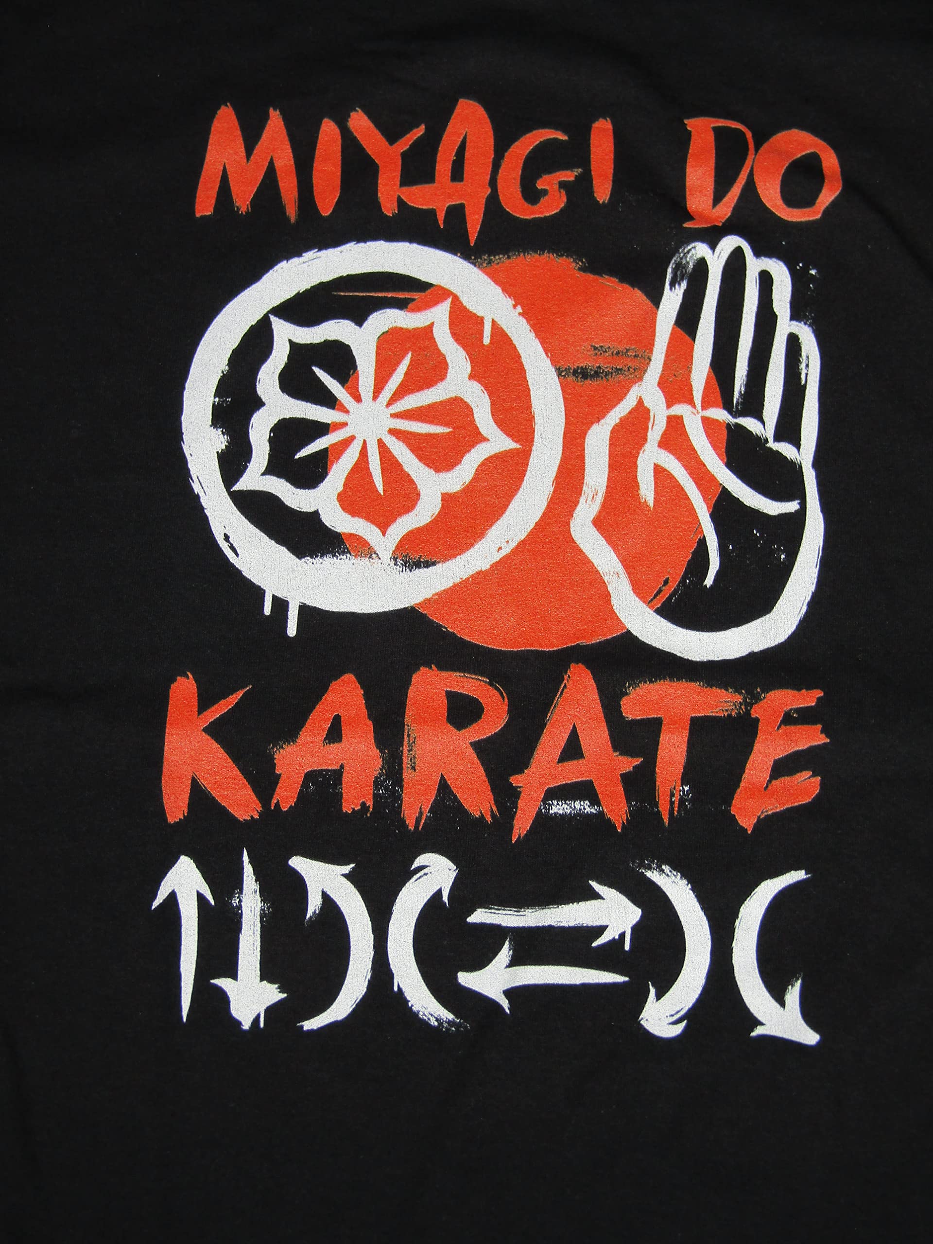 Cobra Kai Miyagi-Do Karate Logo Men's Black Long Sleeve T-Shirt | Official Merchandise | Karate Training & Casual Wear