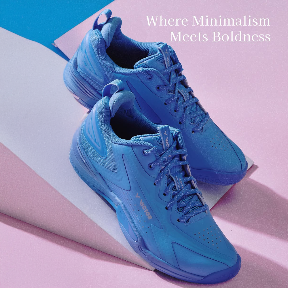 Victor A970 NitroLite Capsule Collection Court Shoe - Lightweight Tennis Shoes for Men | Premium Performance Badminton & Squash Shoes (Iceberg Blue) - Perfect for Competitive Play & Casual Court Sports