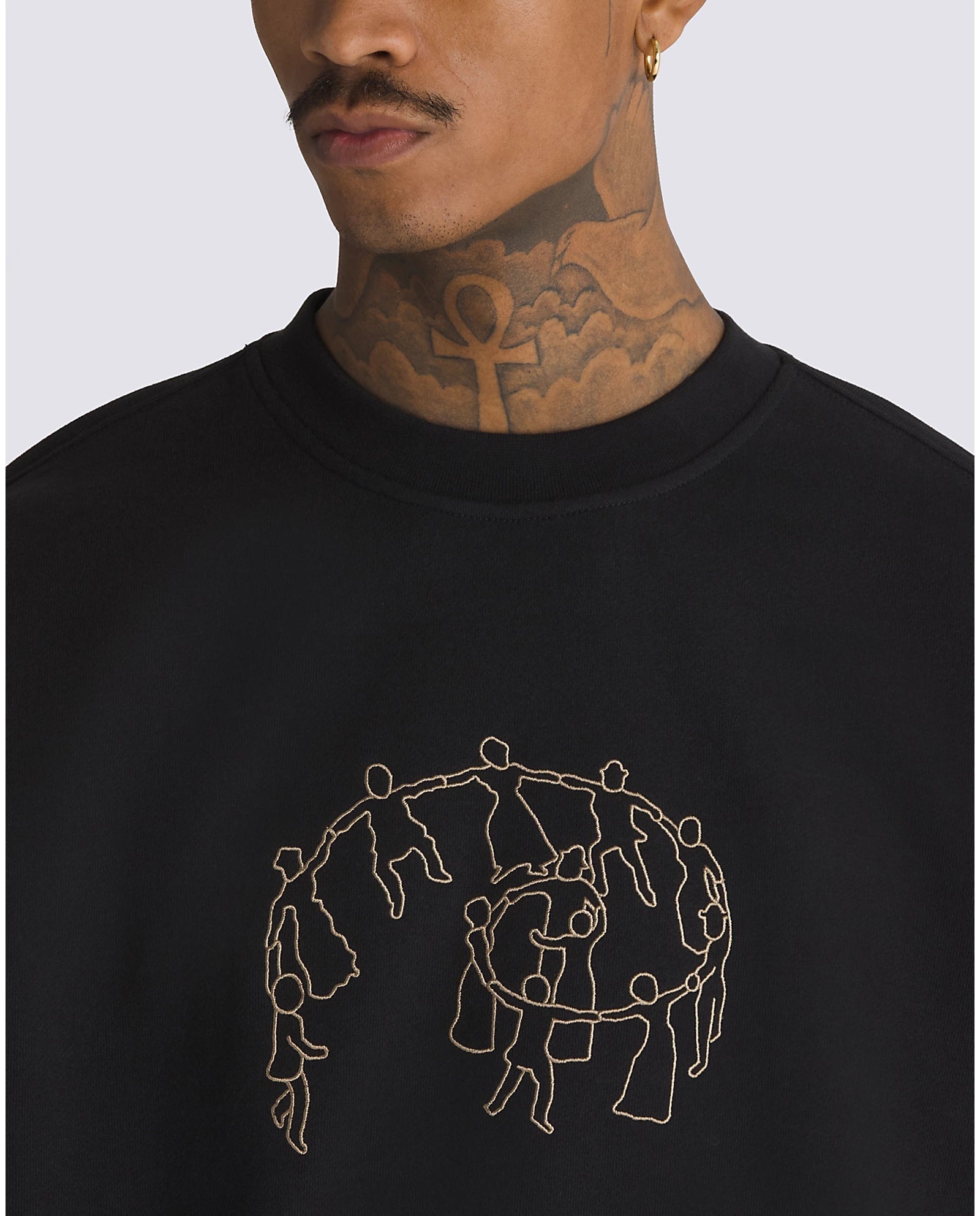 VANS Skate Crewneck Sweater - Black | Unisex Pullover for Skateboarding & Streetwear | Perfect for Casual Outfits, Winter Layering & Urban Fashion
