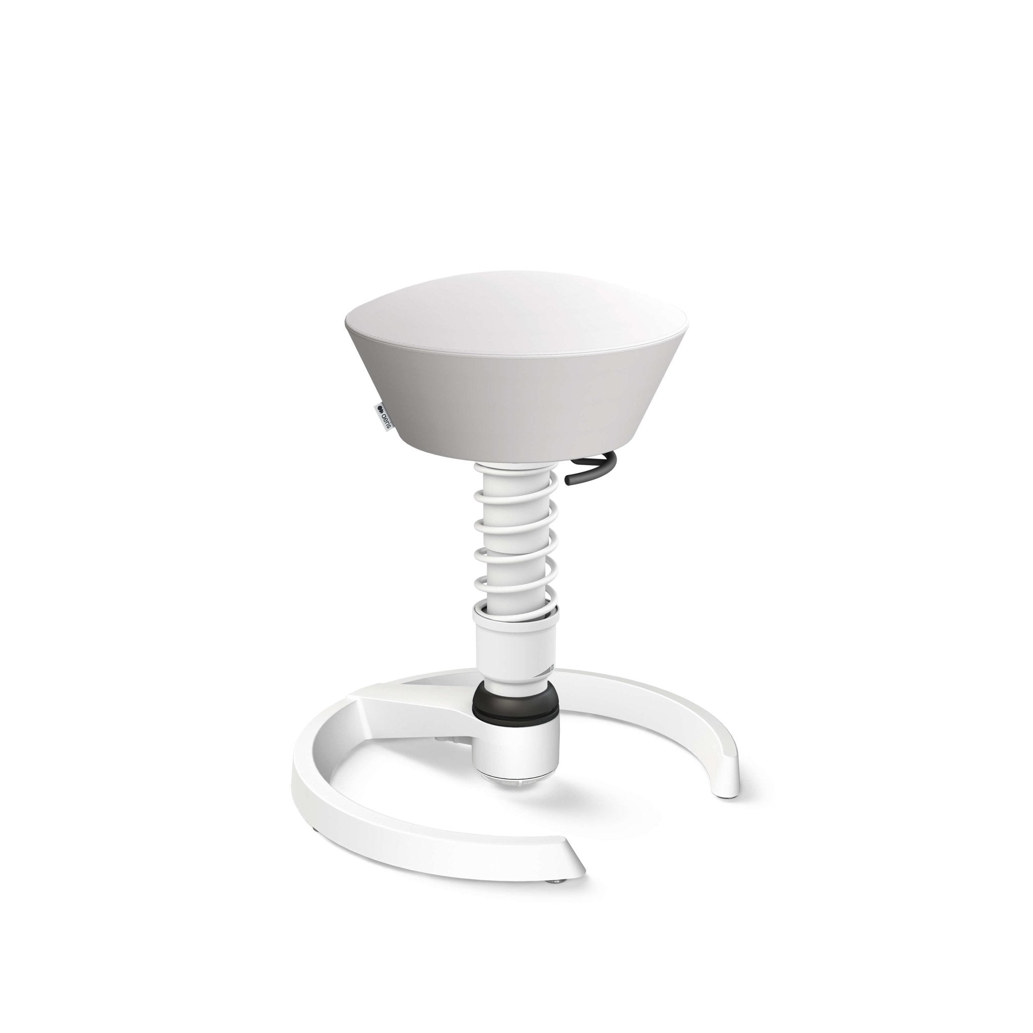 Aeris Swopper Active Sitting Stool - Ergonomic Glider Chair for Office & Home, White - Perfect for Desk Work, Gaming & Posture Support